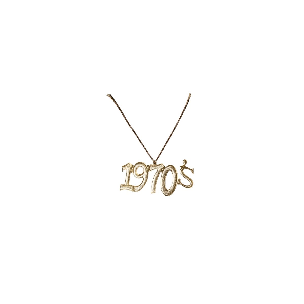 UNDERWRAPS Costume Accessories 1970's chain necklace 843248149113