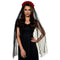 UNDERWRAPS Costume Accessories Black Mantilla with Veil and roses for Adults 843248168312