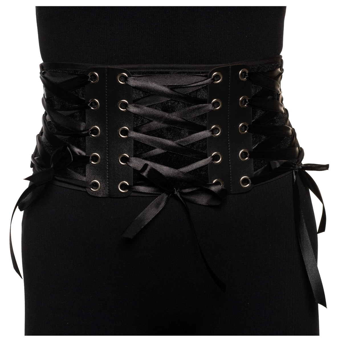 UNDERWRAPS Costume Accessories Black Suede Waist Cincher for Adults 843248170650