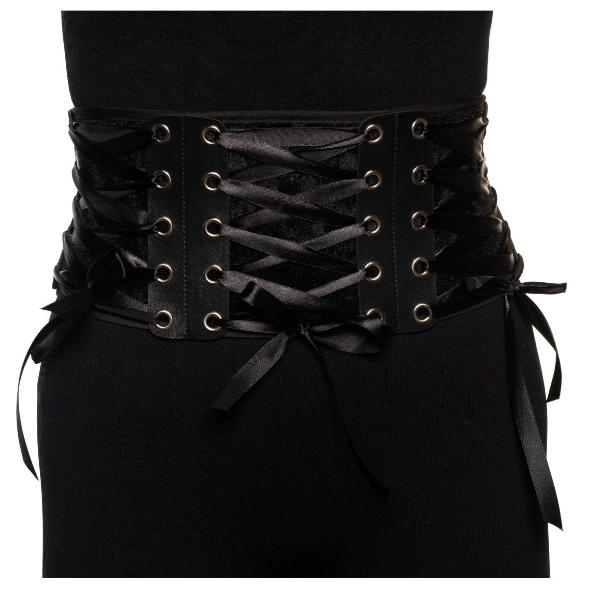 UNDERWRAPS Costume Accessories Black Suede Waist Cincher for Adults 843248170650