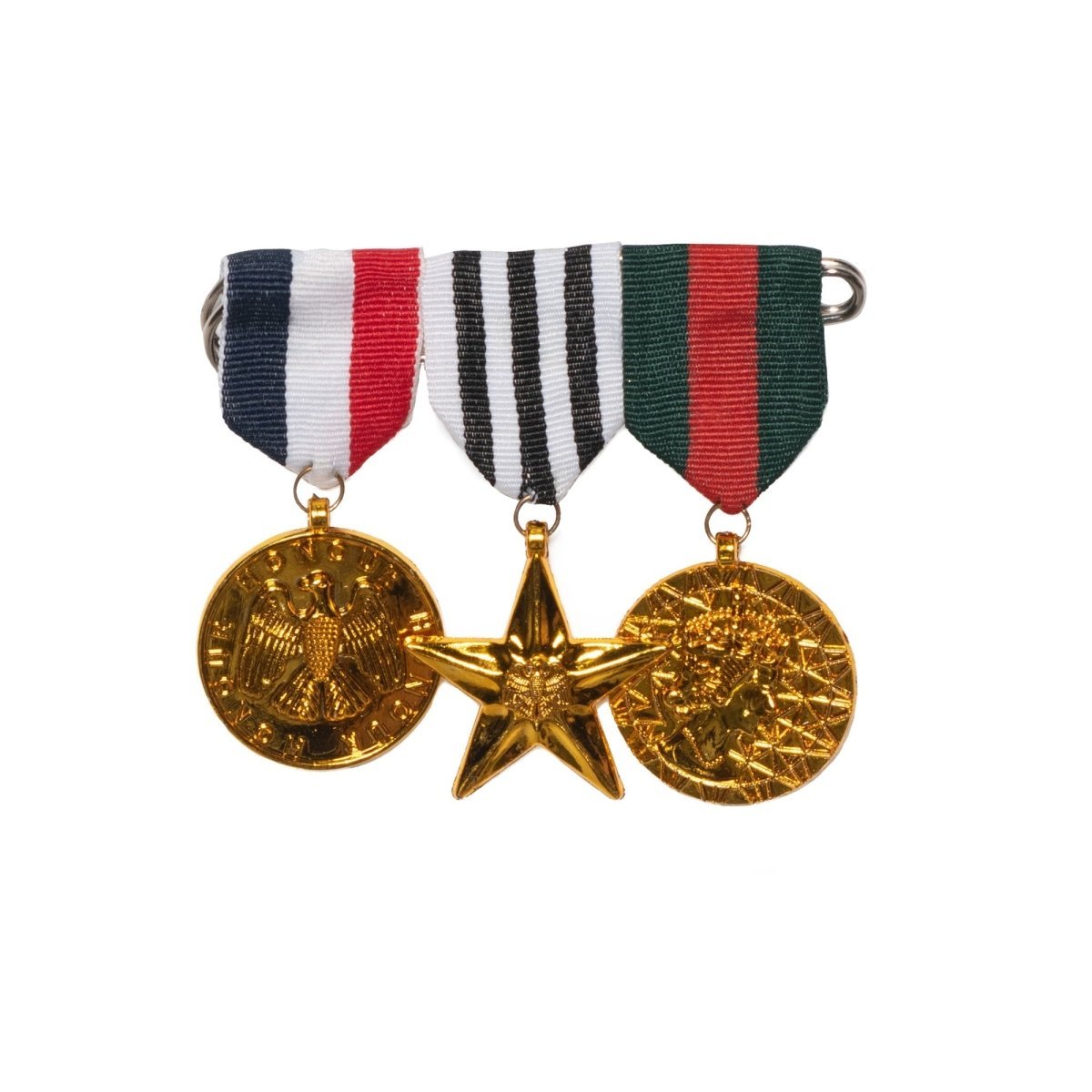 UNDERWRAPS Costume Accessories Combat hero medals, 3 count 843248169784