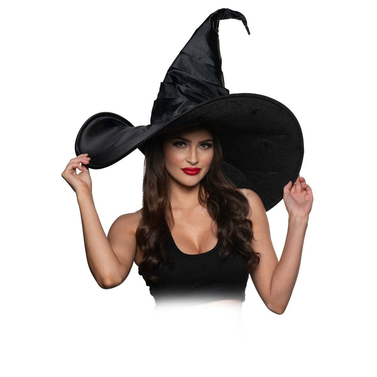 UNDERWRAPS Costume Accessories Jumbo Curved Witch Hat for Adults 843248166714
