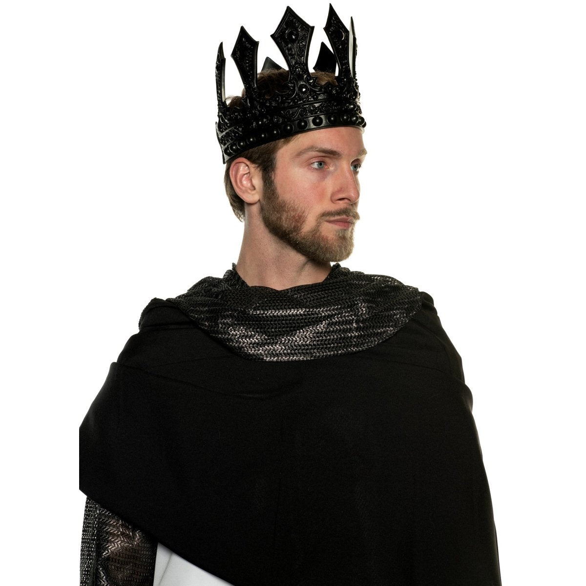 UNDERWRAPS Costume Accessories King's Black Foam Crown, 1 Count 843248170322