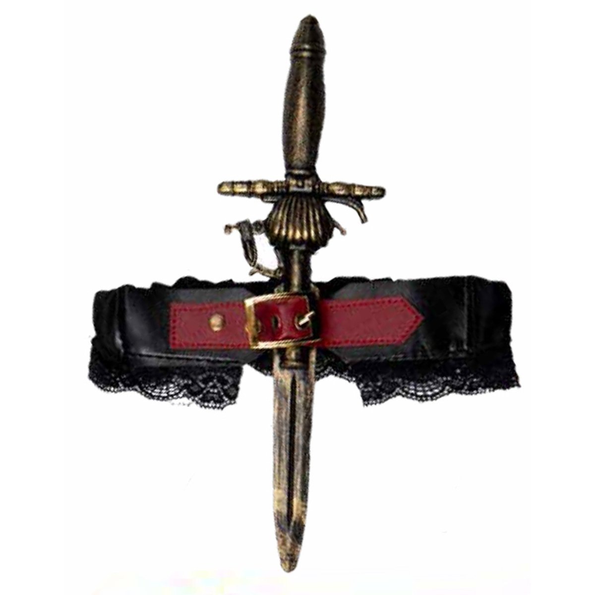 UNDERWRAPS Costume Accessories Pirate Thigh Garter With Blade, 1 Count 843248168534