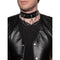 UNDERWRAPS Costume Accessories Punk Studded Choker With Chain for Adults 843248167223