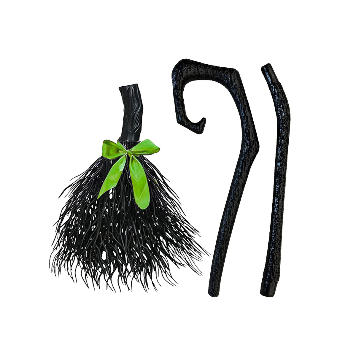UNDERWRAPS Costume Accessories Witch Broom With Interchangeable Ribbon, 1 Count 843248162235