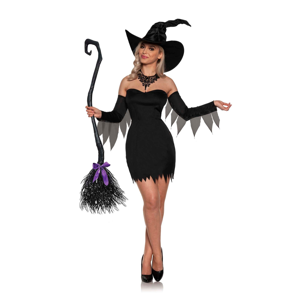 UNDERWRAPS Costumes Bewitching Costume for Adults, Black Minidress