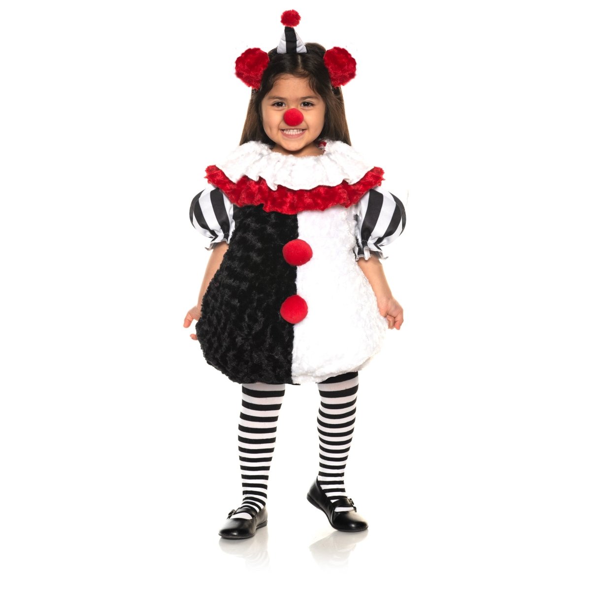 UNDERWRAPS Costumes Clown Costume for Toddlers, White and Black