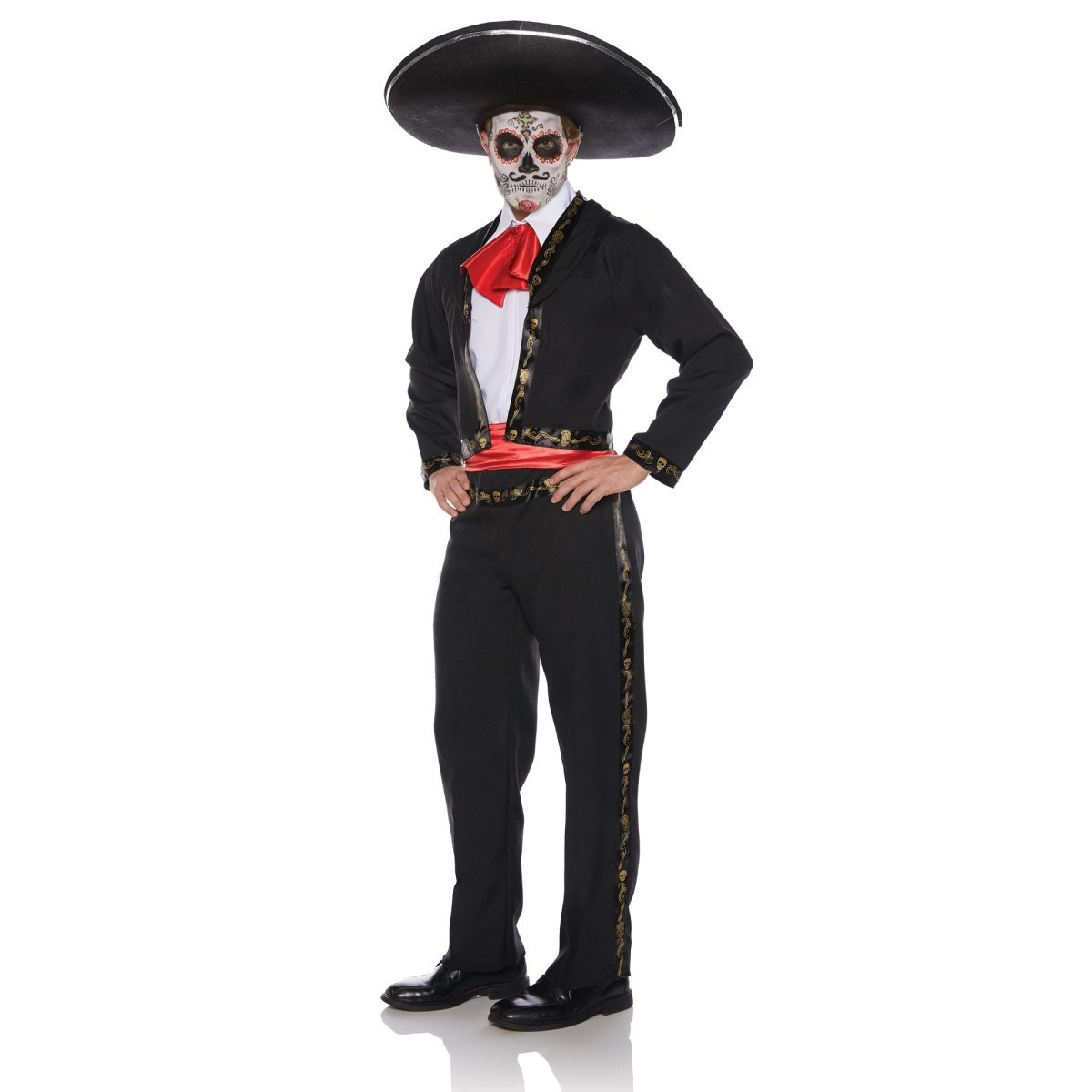 UNDERWRAPS Costumes Day of the Dead Skull Mariachi for Adults 843248132573