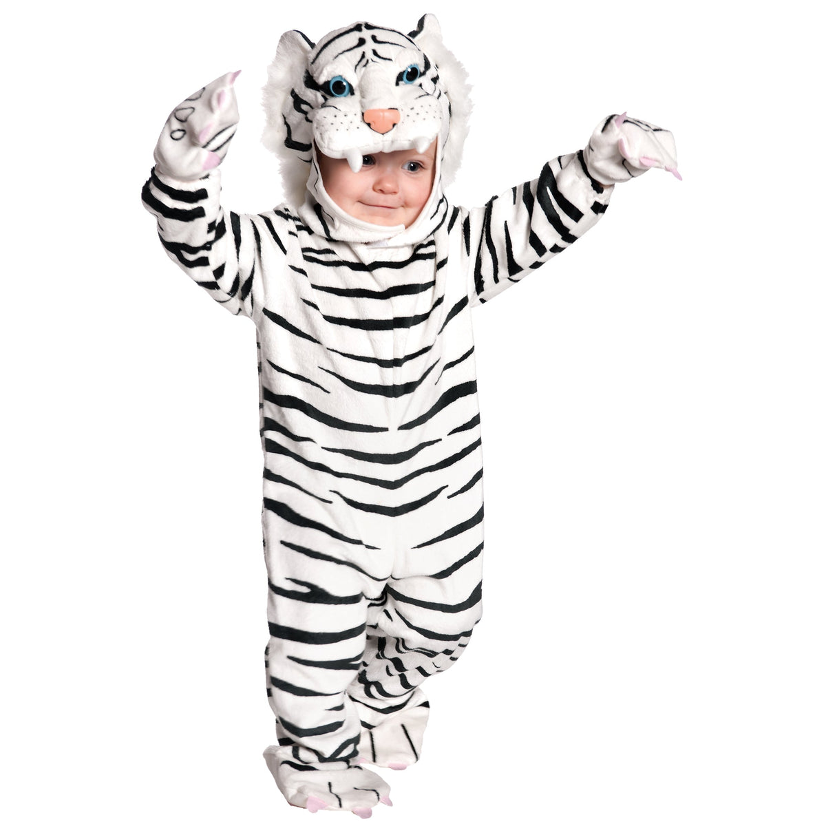 UNDERWRAPS Costumes White Tiger Costume for Toddlers, Jumpsuit