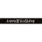 UNIQUE PARTY FAVORS Age Specific Birthday Black and Silver 30th Happy Birthday Banner, 1 Count