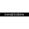 UNIQUE PARTY FAVORS Age Specific Birthday Black and Silver 65th Happy Birthday Banner, 1 Count 011179822690