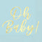 UNIQUE PARTY FAVORS Baby Shower Oh Baby! Blue Large Lunch Napkins, 16 Count 011179420223