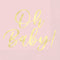UNIQUE PARTY FAVORS Baby Shower Oh Baby! Pink Large Lunch Napkins, 16 Count 011179420520