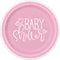 UNIQUE PARTY FAVORS Baby Shower Pink Hearts Small Round Dessert Paper Plates, 7 Inches, 8 Count 011179733644