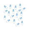 UNIQUE PARTY FAVORS Baby Shower Small Blue Plastic Pacifiers, 1 Inches, 18 Count 011179136414
