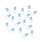 UNIQUE PARTY FAVORS Baby Shower Small Blue Plastic Pacifiers, 1 Inches, 18 Count 011179136414