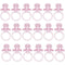 UNIQUE PARTY FAVORS Baby Shower Small Pink Plastic Pacifiers, 1 Inches, 18 Count 011179136407