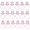 UNIQUE PARTY FAVORS Baby Shower Small Pink Plastic Pacifiers, 1 Inches, 18 Count 011179136407