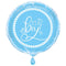 UNIQUE PARTY FAVORS Balloons Blue Hearts Foil Balloons, 18 Inches, 1 Count 011179733972