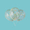 UNIQUE PARTY FAVORS Balloons Clear Latex Balloons with Confetti, 12 Inches, 6 Count 011179496150