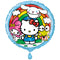 UNIQUE PARTY FAVORS Balloons Hello Kitty and Friends Birthday Round Foil Balloon, 18 Inches, 1 Count