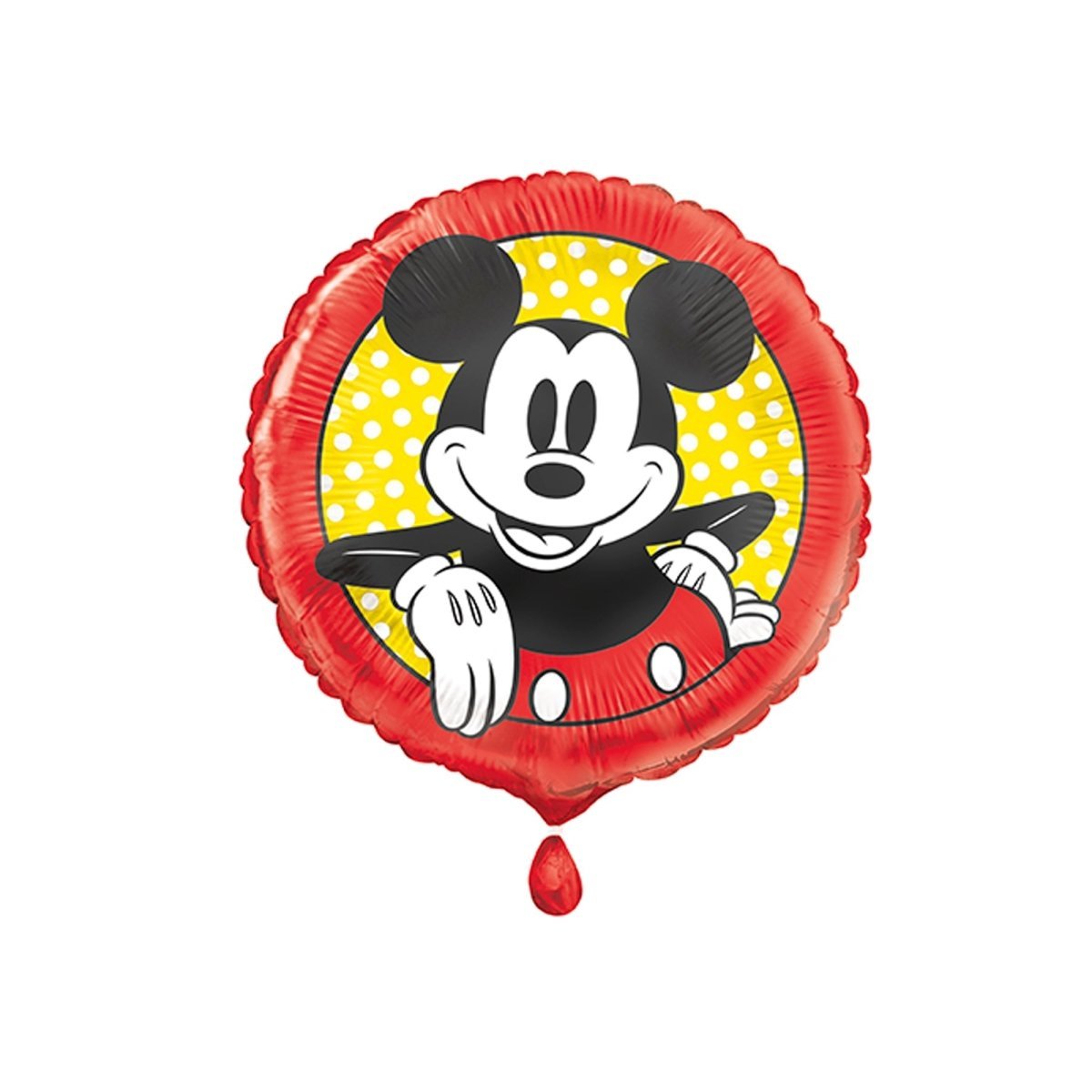 UNIQUE PARTY FAVORS Balloons Mickey Mouse Round Foil Balloon, Disney, 18 Inches, 1 Count 011179234479