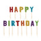 UNIQUE PARTY FAVORS Cake Supplies Glitter Happy Birthday Letter Candle Picks, 13 Count 011179199785