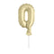 UNIQUE PARTY FAVORS Cake Supplies Golden Number 0 Foil Balloon Cake Topper, 1 Count 011179572601