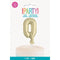 UNIQUE PARTY FAVORS Cake Supplies Golden Number 0 Foil Balloon Cake Topper, 1 Count 011179572601