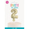 UNIQUE PARTY FAVORS Cake Supplies Golden Number 2 Foil Balloon Cake Topper, 1 Count 011179572625