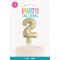 UNIQUE PARTY FAVORS Cake Supplies Golden Number 2 Foil Balloon Cake Topper, 1 Count 011179572625