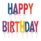UNIQUE PARTY FAVORS Cake Supplies Happy Birthday Letter Candle Picks, 13 Count 011179711901