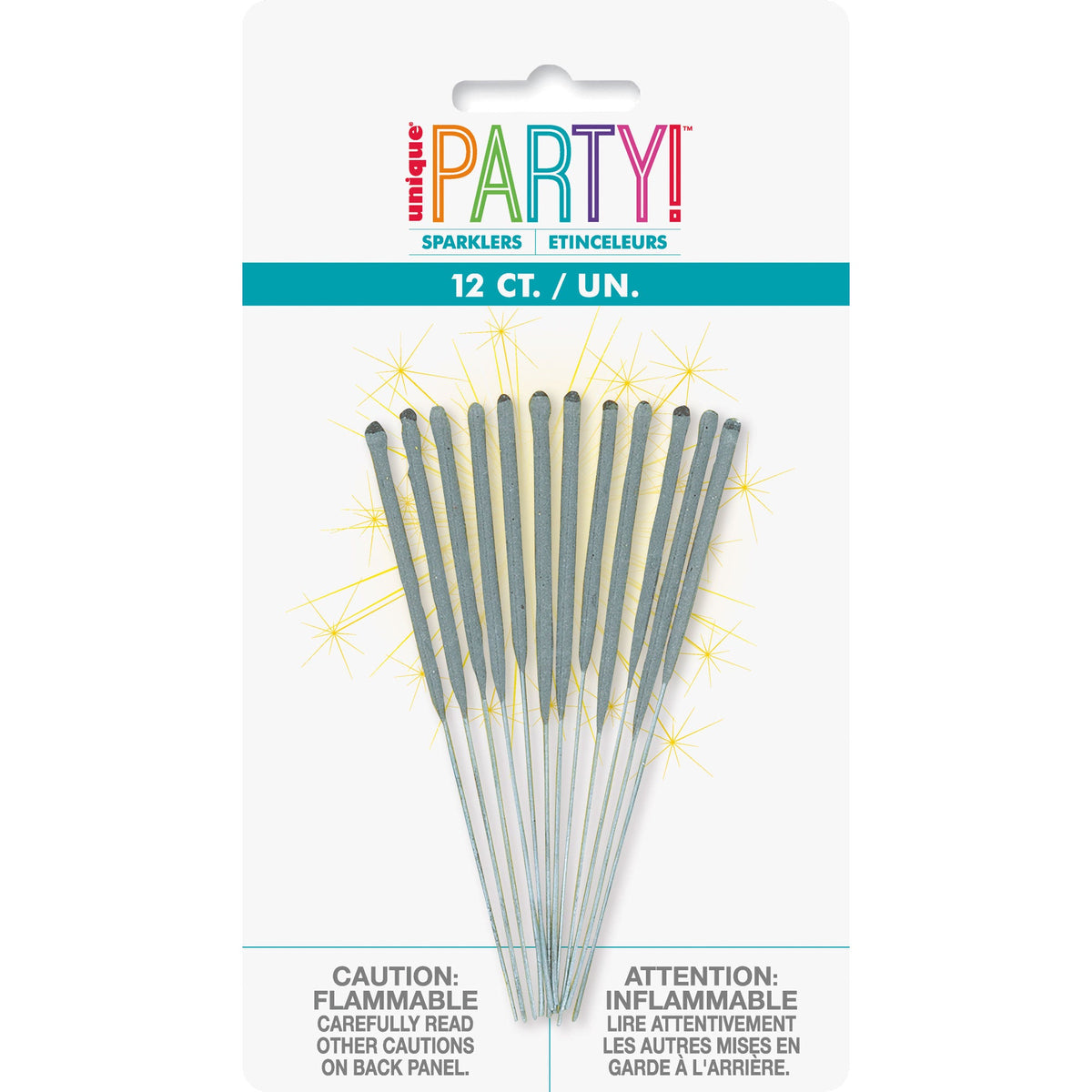 UNIQUE PARTY FAVORS Cake Supplies Party Cake Sparklers, 4 Inches, 12 Count 011179090242
