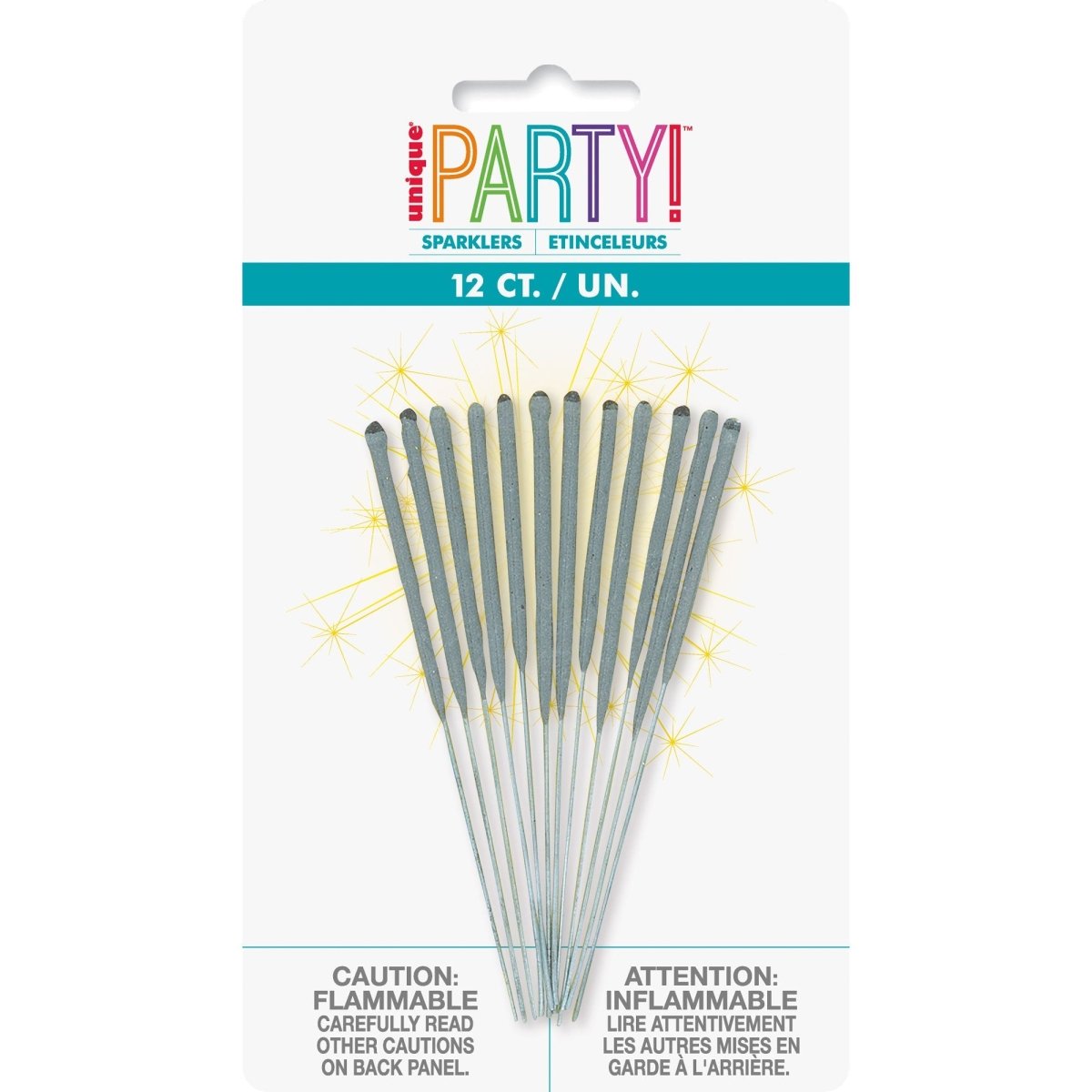 UNIQUE PARTY FAVORS Cake Supplies Party Cake Sparklers, 4 Inches, 12 Count 011179090242