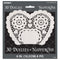 UNIQUE PARTY FAVORS Cake Supplies Small White Heart Shaped Doilies, 6 Inches, 30 Count 011179628971