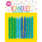 UNIQUE PARTY FAVORS Cake Supplies Spiral Candles, Blue and Green, 10 Count 011179934119