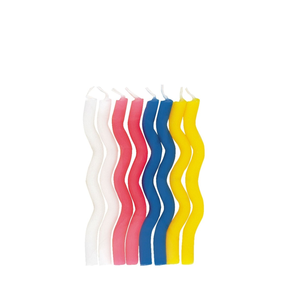 UNIQUE PARTY FAVORS Cake Supplies Zig Zag Candles, 8 Count 011179711802