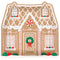 UNIQUE PARTY FAVORS Christmas Gingerbread Xmas House Shaped Large Lunch Paper Plates, 8 Inches, 8 Count 011179323135