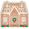 UNIQUE PARTY FAVORS Christmas Gingerbread Xmas House Shaped Large Lunch Paper Plates, 8 Inches, 8 Count 011179323135