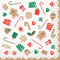 UNIQUE PARTY FAVORS Christmas Gingerbread Xmas Large Lunch Napkins, 16 Count 011179323142