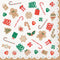 UNIQUE PARTY FAVORS Christmas Gingerbread Xmas Large Lunch Napkins, 16 Count 011179323142