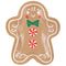 UNIQUE PARTY FAVORS Christmas Gingerbread Xmas Shaped Large Lunch Paper Plates, 8 Inches, 8 Count 011179323098
