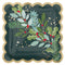 UNIQUE PARTY FAVORS Christmas Holly Days Christmas Large Square Lunch Paper Plates, 9 Inches, 8 Count