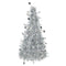 UNIQUE PARTY FAVORS Christmas Silver Tinsel Tree Centerpiece, 10 Inches, 1 Count 011179635184