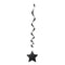 UNIQUE PARTY FAVORS Decorations Black Hanging Star Swirl Decorations, 26 Inches, 3 Count 011179691203