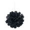 UNIQUE PARTY FAVORS Decorations Black Mini Puff Hanging Decorations, 9 Inches, 3 Count 011179642205