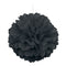 UNIQUE PARTY FAVORS Decorations Black Puff Hanging Decoration, 16 Inches, 1 Count 011179642700