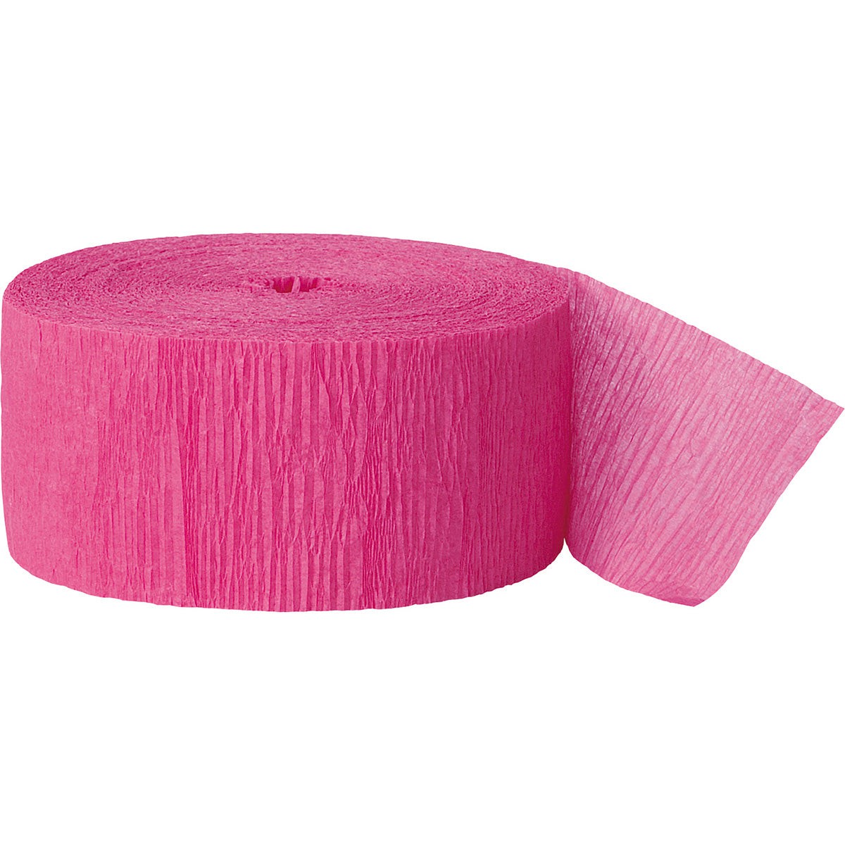 UNIQUE PARTY FAVORS Decorations Crepe Streamer, Hot Pink, 81 Ft, 1 Count 011179063208