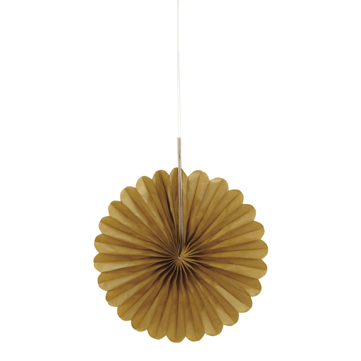 UNIQUE PARTY FAVORS Decorations Gold Decorative Paper Fans, 6 Inches, 3 Count 011179632633